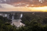 Picture taken with drone of waterfalls in Iguaçu National Park - Foz do Iguacu city - Parana state (PR) - Brazil