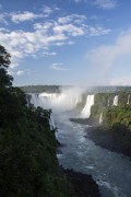 Picture taken with drone of the Devils Throat waterfall - Iguassu National Park  - Foz do Iguacu city - Parana state (PR) - Brazil