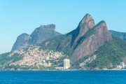 View from Arpoador with the Morro Dois Irmaos (Two Brothers Mountain) and Rock of Gavea in the background  - Rio de Janeiro city - Rio de Janeiro state (RJ) - Brazil