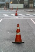 CET-RIO signaling cones - Francisco Otaviano street - Rio de Janeiro city - Rio de Janeiro state (RJ) - Brazil