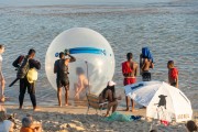 Inflatable ball also called water ball for rent on Ipanema Beach - Rio de Janeiro city - Rio de Janeiro state (RJ) - Brazil