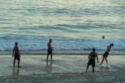 Bathers playing soccer - Ipanema Beach waterfront - Rio de Janeiro city - Rio de Janeiro state (RJ) - Brazil