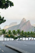 Ipanema waterfront with Two Brothers Montain and Rock of Gavea in the background - Rio de Janeiro city - Rio de Janeiro state (RJ) - Brazil