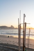 Improvised flag poles - Rio de Janeiro city - Rio de Janeiro state (RJ) - Brazil