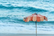 Sun umbrella at Diabo Beach - Rio de Janeiro city - Rio de Janeiro state (RJ) - Brazil