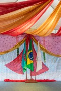 Scenario at a social event commemorating the day of Santa Sara, patron saint of the gypsy people - Garota de Ipanema Park - Rio de Janeiro city - Rio de Janeiro state (RJ) - Brazil