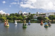 Sculptures representing 8 Orishas - Tororo Dike  - Salvador city - Bahia state (BA) - Brazil