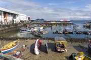 Fishing boats in front of the Sao Joaquim Fair - Salvador city - Bahia state (BA) - Brazil