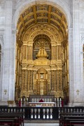 Interior of the Cathedral-Basilica Primatial of the Most Holy Savior with gold details - Salvador city - Bahia state (BA) - Brazil
