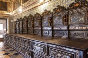 Detail of wooden works in the sacristy of the Cathedral-Basilica Primatial of the Most Holy Savior - Salvador city - Bahia state (BA) - Brazil