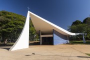 Facade of the Nossa Senhora de Fatima Church (1958) - also known as Igrejinha (Little church)  - Brasilia city - Distrito Federal (Federal District) (DF) - Brazil
