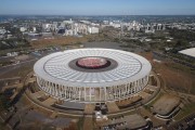 Picture taken with drone of the National Stadium of Brasilia Mane Garrincha (1974)  - Brasilia city - Distrito Federal (Federal District) (DF) - Brazil
