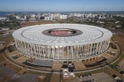 Picture taken with drone of the National Stadium of Brasilia Mane Garrincha (1974)  - Brasilia city - Distrito Federal (Federal District) (DF) - Brazil