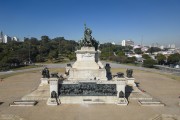 Picture taken with drone of the Monument to the Independence of Brazil (1922) in the garden of the Independencia Park - Sao Paulo city - Sao Paulo state (SP) - Brazil