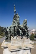 Picture taken with drone of the Monument to the Independence of Brazil (1922) in the garden of the Independencia Park - Sao Paulo city - Sao Paulo state (SP) - Brazil