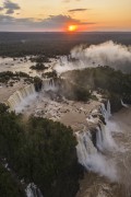 Aerial view of waterfalls in Iguaçu National Park - Foz do Iguacu city - Parana state (PR) - Brazil