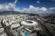 Aerial view of the Journalist Mario Filho Stadium (1950) - also known as Maracana  - Rio de Janeiro city - Rio de Janeiro state (RJ) - Brazil