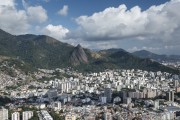 Aerial view of buildings in Tijuca and Grajau with Perdido Peak in the background - Rio de Janeiro city - Rio de Janeiro state (RJ) - Brazil