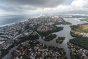 Aerial view of the Barra da Tijuca neighborhood - Rio de Janeiro city - Rio de Janeiro state (RJ) - Brazil