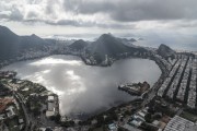Aerial view of Rodrigo de Freitas Lagoon - Rio de Janeiro city - Rio de Janeiro state (RJ) - Brazil