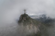 Aerial view of the Christ the Redeemer - Rio de Janeiro city - Rio de Janeiro state (RJ) - Brazil