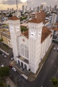 Picture taken with drone of the Cathedral Basilica of Senhor Bom Jesus - Cuiaba city - Mato Grosso state (MT) - Brazil