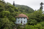 Picture taken with drone of historic building - ICMBio Office in Paineiras - Tijuca National Park - Rio de Janeiro city - Rio de Janeiro state (RJ) - Brazil