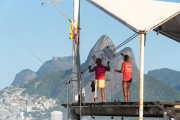 Guardhouse of lifeguard on Post 8- Ipanema Beach waterfront  - Rio de Janeiro city - Rio de Janeiro state (RJ) - Brazil