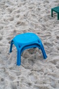 Plastic table on the sand of Ipanema Beach - Rio de Janeiro city - Rio de Janeiro state (RJ) - Brazil