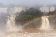 Waterfalls in Iguaçu National Park during the second biggest flood in history - Border between Brazil and Argentina - Foz do Iguacu city - Parana state (PR) - Brazil