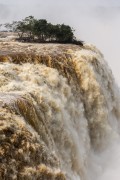 Waterfalls in Iguaçu National Park during the second biggest flood in history - Border between Brazil and Argentina - Foz do Iguacu city - Parana state (PR) - Brazil