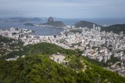 Picture taken with drone of the Dona Marta Viewpoint with Botafogo Bay and Sugarloaf in the background - Rio de Janeiro city - Rio de Janeiro state (RJ) - Brazil