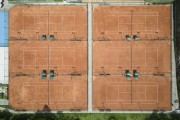 Picture taken with drone of a tennis club (Rio Tennis Academy) - Rio de Janeiro city - Rio de Janeiro state (RJ) - Brazil