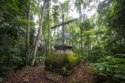 Detail of Cross (Alto do Cruzeiro) in the Tijuca Forest - Tijuca National Park - Rio de Janeiro city - Rio de Janeiro state (RJ) - Brazil