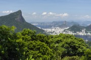 View of Christ the Redeemer - to the left - and Sugarloaf from the mirante of Vista Chinesa (Chinese View) - Rio de Janeiro city - Rio de Janeiro state (RJ) - Brazil