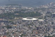  General view of the Maracana neighborhood with the Journalist Mario Filho Stadium (1950) - also known as Maracana - View from Tijuca National Park - Rio de Janeiro city - Rio de Janeiro state (RJ) - Brazil
