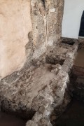 Traces of the installation of furnaces and chimneys at the Casa da Moeda, one of the first in Brazil, to process the gold that came from Minas Gerais, built in 1698 - Paço Imperial - Rio de Janeiro city - Rio de Janeiro state (RJ) - Brazil