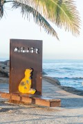 Monument to Millor Fernandes at Largo of the Millor - Arpoador Beach  - Rio de Janeiro city - Rio de Janeiro state (RJ) - Brazil