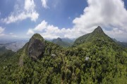 Picture taken with drone of the Tijuca Peak and Tijuca Mirim Peak - Tijuca National Park - Rio de Janeiro city - Rio de Janeiro state (RJ) - Brazil