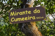 Signpost for Mirante da Cumeeira - Tijuca Forest - Rio de Janeiro city - Rio de Janeiro state (RJ) - Brazil