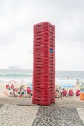 Pile of styrofoam for storing warm food - Arpoador - Rio de Janeiro city - Rio de Janeiro state (RJ) - Brazil