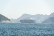Cargo ship seen from Copacabana Beach - Rio de Janeiro city - Rio de Janeiro state (RJ) - Brazil