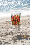 Basket with beach tennis balls - Leblon Beach - Rio de Janeiro city - Rio de Janeiro state (RJ) - Brazil