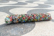 Sculpture by Sergio Amaro Vidal - Aluminum can collector for recycling - Rio de Janeiro city - Rio de Janeiro state (RJ) - Brazil