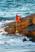 High risk red flag for swimming in the Arpoador Stone - Rio de Janeiro city - Rio de Janeiro state (RJ) - Brazil