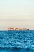 Cargo ship seen from Diabo Beach - Rio de Janeiro city - Rio de Janeiro state (RJ) - Brazil