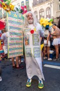 Man dressed as Prophet Gentileza - Cordao da Bola Preta carnival street troup parade - Rio de Janeiro city - Rio de Janeiro state (RJ) - Brazil