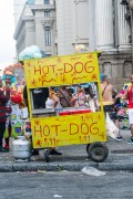 Cart selling hot dogs during carnival - Cinelandia - Rio de Janeiro city - Rio de Janeiro state (RJ) - Brazil