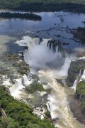 Aerial view of waterfalls in Iguaçu National Park - Border between Brazil and Argentina - Foz do Iguacu city - Parana state (PR) - Brazil