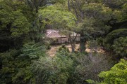 Picture taken with drone of old stable in a historic mansion in the Tijuca Forest - Rio de Janeiro city - Rio de Janeiro state (RJ) - Brazil